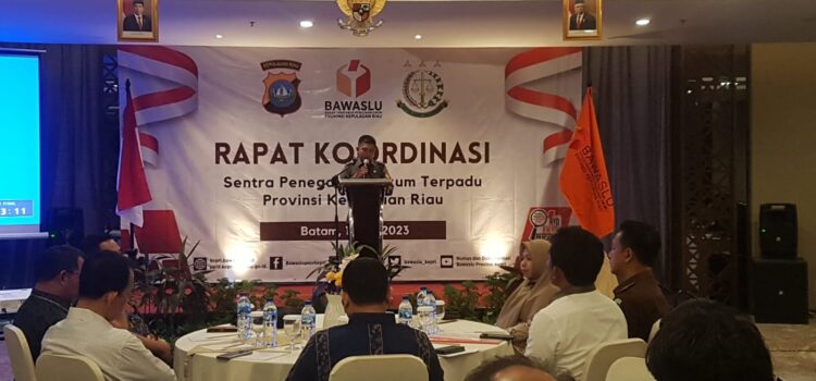 Rapat Koordinasi Sentra Penegakan Hukum Terpadu Provinsi Kepulauan Riau